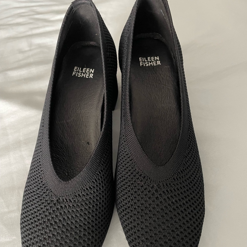 Eileen Fisher - Gabby Stretch pointed toe heel 8.5m black
